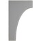 Ekena Millwork 1 3/4"W x 6"D x 10"H Clarksville Wood Vintage Decor Bracket, Pebble Grey BKTWD02X06X10CVPG - alternate 3